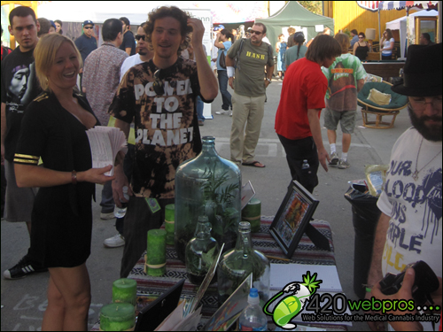 Medical Marijuana Patients & Vendors enjoying LA JEMM's Harvest Festival