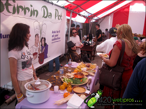 Jackie Greig of Stirrin Da Pot serves up yummy medicated hummus, chili, salsa, & more!